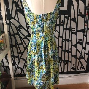 nine west flower dress green